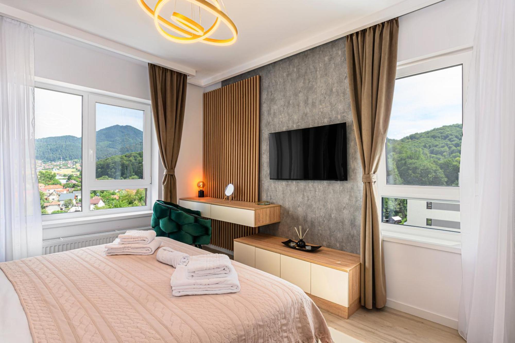 Mountain View Retreat Apartment - Braşov Dış mekan fotoğraf